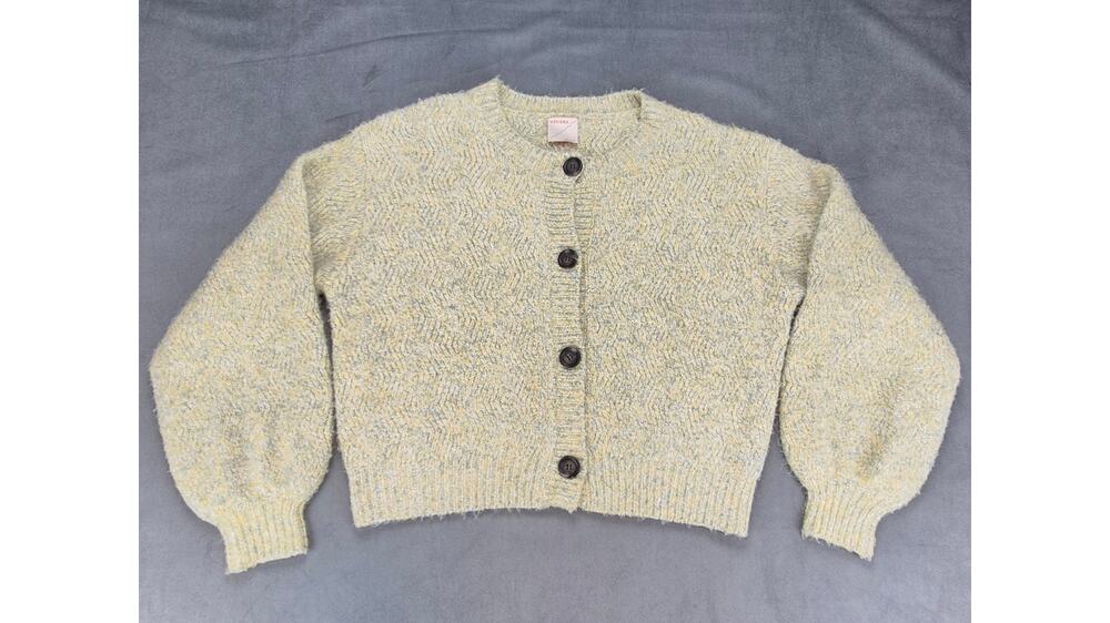 Kerisma Casual Grunge Hispter Eco Yarn Cassi Wavy Ribbed Multicolor Cardigan S/M
